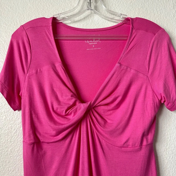 ISABEL Pink Short Sleeves Small Maternity Short Sleeves Top BNWT - Picture 3 of 5
